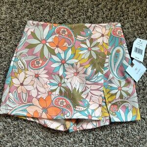 Originality floral skort